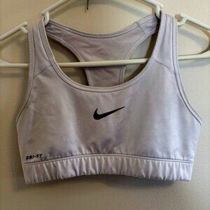 Nike Dri-Fit White Sports Bra Size Small